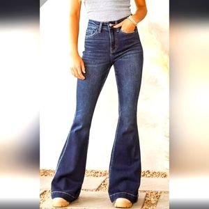 Flying Monkey High Waisted Flare Bell Bottom Jeans